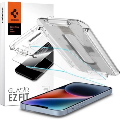 Spigen Стъклен Протектор за iPhone 17e/ 16e, Spigen EZ Fit Glass 2бр. , Прозрачен (AGL03385)
