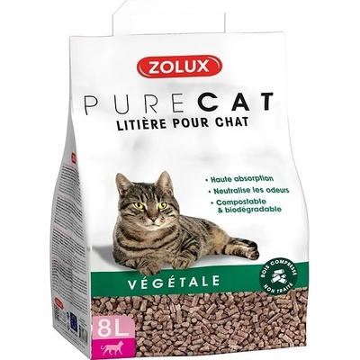 Zolux PURECAT natural absorb. rastlinná 8 l