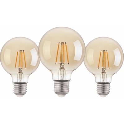 EGLO LM-E27-LED G80 4W jantárová 2200K 3ks 11354