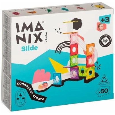 IMANIX Magnetická stavebnica slide - 50 ks
