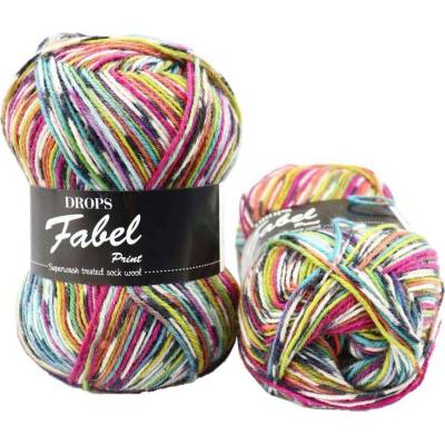 Drops Fabel print 920 barevná fantazie