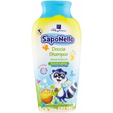 SapoNello dětský sprchový gel a šampon 2v1 s vůní banánu 250 ml