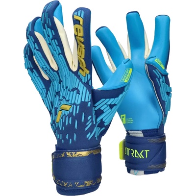 Reusch Attrakt Freegel Aqua Windproof modrá/zlatá 5370459-4433 – Zboží Mobilmania