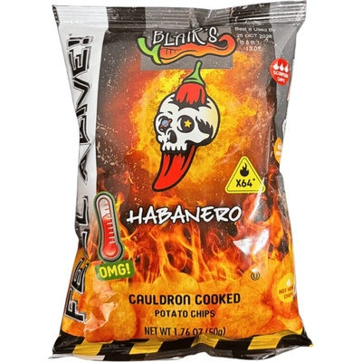 Blair's pikantné zemiakové čipsy s príhuťou HABANERO papričiek 50 g