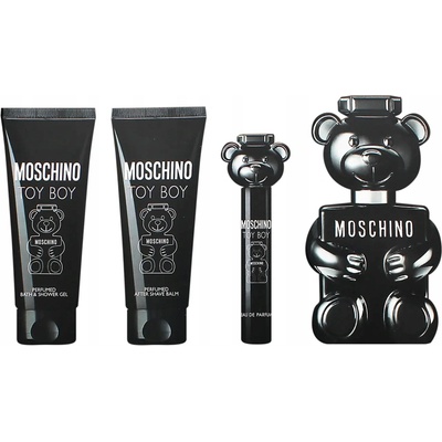 Moschino Toy Boy EDP 100 ml + EDP 10 ml + balzám po holení 100 ml + sprchový gel 100 ml dárková sada