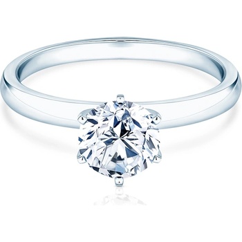 SAVICKI Годежен пръстен savicki: бяло злато, лабораторен диамант