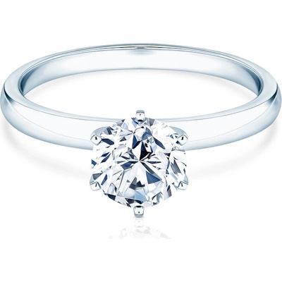 SAVICKI Годежен пръстен savicki: бяло злато, лабораторен диамант