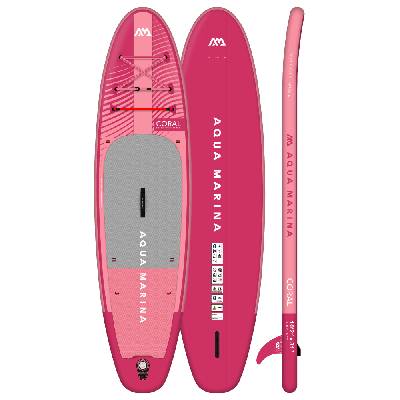 Paddleboard AQUA MARINA Coral 10'2''x31''x5'' RASPBERRY