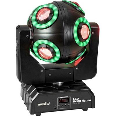 Eurolite 51918825 B-100 Hypno Single Ball DMX LED efektový reflektor Počet LED:8 10 W
