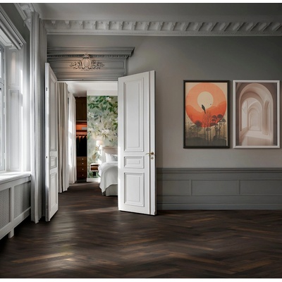 Kährs Herringbone Dub cd kouřový tmavý 111PCDEKFCKE600 2.30 m²