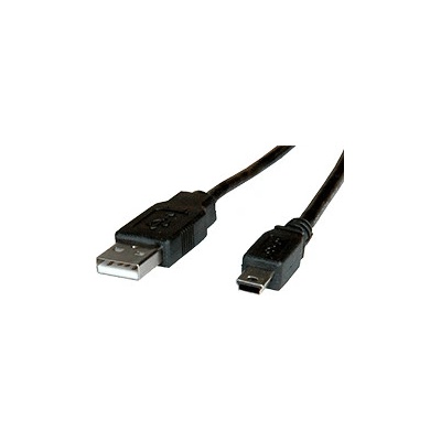 Roline 11.02.8719 USB 2.0 kabel USB A(M) - miniUSB 5pin B(M), 1,8m, černý