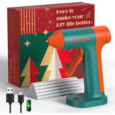 Tavná pistole na baterie, bezdrátová tavná pistole, bezdrátová tavná pistole s tavnými tyčinkami 7