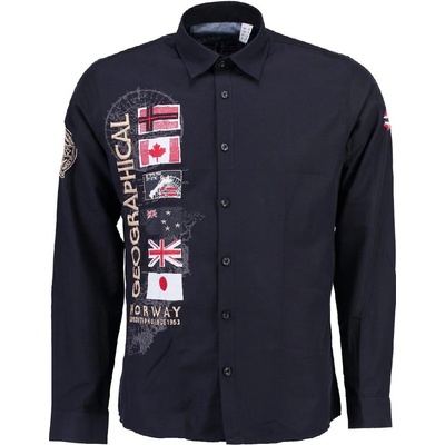 Geographical Norway košeľa pánska Zerabati LS 100 tmavo modrá