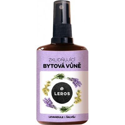 Leros Bytová vůně levandule & šalvěj bytový sprej 100 ml