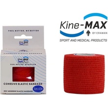 Kine-MAX Samofixační elastické obinadlo-5 cm,7,5 cm,10 cm - červená 5 cm