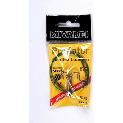 MIVARDI Predator lanko obratlík + trojháček 25cm 6kg 2ks