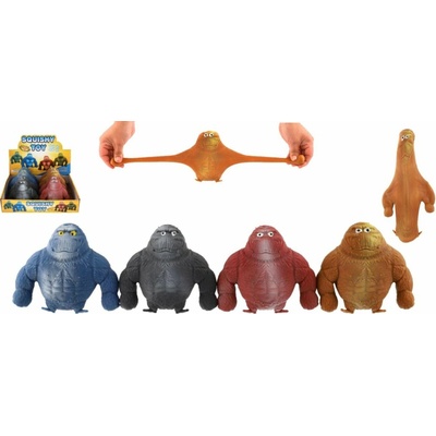 Teddies Gorila antistresová natahovací plněná pískem 400 g silikon 1 2cm 4 barvy 8 ks