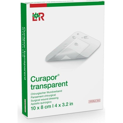 Curapor Transparent sterilní náplast 10 x 8 cm 25 ks