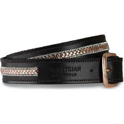 Pásek Vintage Anemone Equestrian Stockholm tmavě hnědý