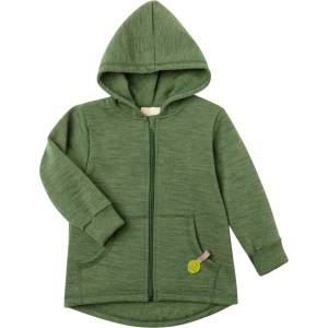Engel Детско вълнено яке Engel Kid's Kapuzenjacke Wool jacket - Thymian Melange - размер 128 (EU) (703-8093-0213)