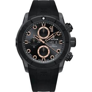 Edox CO-1 Carbon Chrono Automatic 01125-CCN-NR - Мъжки часовник (01125-CCN-NR) Часовници