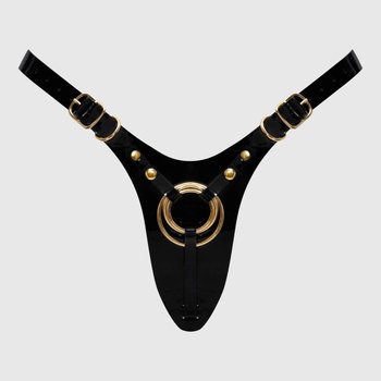 Strap On Me Leatherette Harness Fabulous One Size Black Glossy