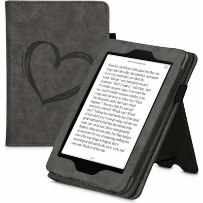 KW Mobile Brushed Heart KW5626802 pre Amazon Kindle Paperwhite 1/2/3 tmavo šedé