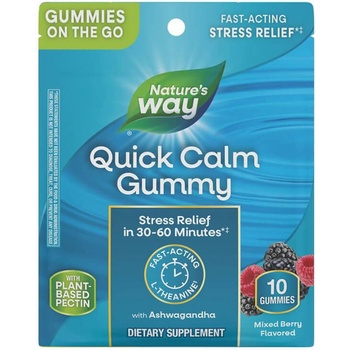 Nature's Way Quick Calm Ашваганда + Л-Теанин 10 желирани таблетки | Nature’s Way (14653)