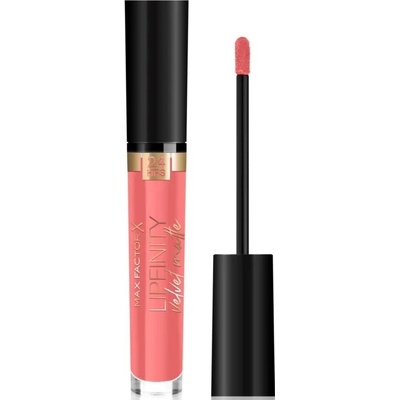 Max Factor Lipfinity Velvet Matte 24HRS tekutá matná rtěnka 030 Cool Coral 3,5 ml
