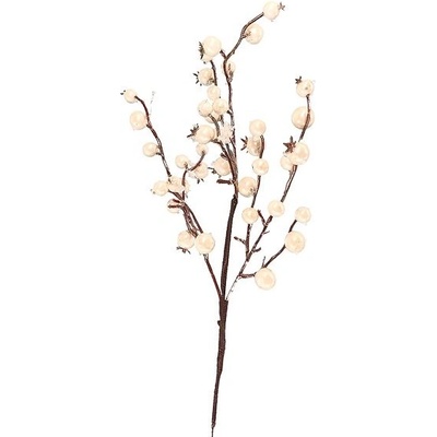 H&L Větvička s bobulemi 37cm bílá varianta 5
