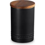 Le Creuset Кухненски буркан за съхранение SIGNATURE 770 мл, SATIN BLACK, керамика с глазура, Le Creuset (LECR70819770000099)