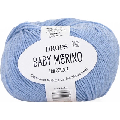 Příze DROPS Baby merino uni color 25 - levandulová modrá