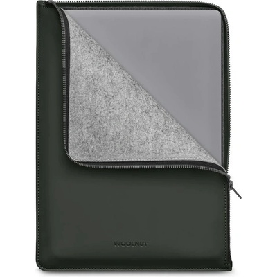 Woolnut Coated PU Folio púzdro pre 13/14" MacBook tmavo zelené WN-MBP14-RP-F-1673-GN