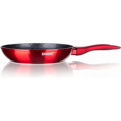 Banquet Tradiční pánev Metallic Red 28 cm s nepřilnavým povrchem