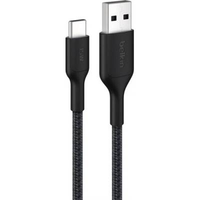 Belkin CAB022HQ2MBK BOOSTCHARGE geflocht.Kab. USB-C/USB-A 2m černý