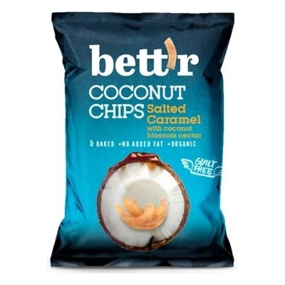 Bett´r Kokosové chipsy slaný karamel 40 g