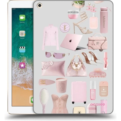Picasee silikónový prehľadný obal pre Apple iPad 9.7 2017 5. gen Glam Babe