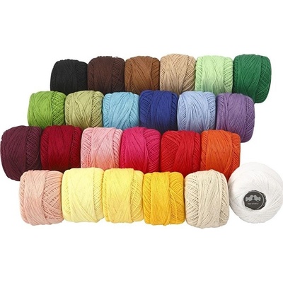 Příze na vyšívání sada 24 x 20 g – Zboží Dáma