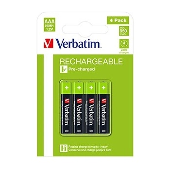 Verbatim 49514 Акумулаторни батерии AAA (HR03), 950 mAh, 1.2V, блистер, 4 бр (49514)
