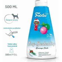 Foolee Šampon pro psy Beauty Deshedding pro snadné vyčesání v období línání 500 ml