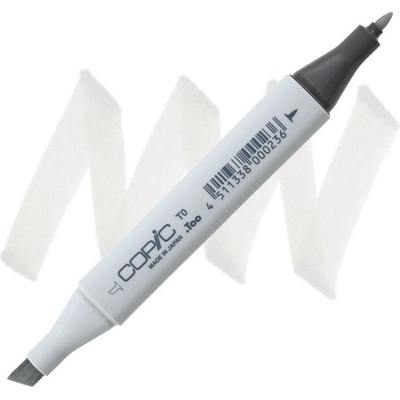 Lihová fixa COPIC Classic oboustranná Fine & Chisel, Toner gray 0 (T0)