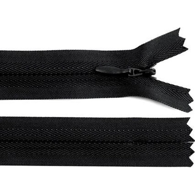 Zip nedělitelný skrytý No 3 délka 20 cm barva 322 černá