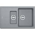 Franke Basis - Мивка от фрагранит BFG 651-78, 78x50 см, сив камък 114.0285. 224 (114.0285.224) Мивка за вграждане