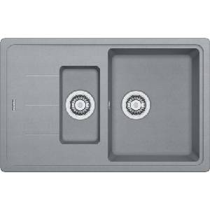 Franke Basis - Мивка от фрагранит BFG 651-78, 78x50 см, сив камък 114.0285. 224 (114.0285.224) Мивка за вграждане