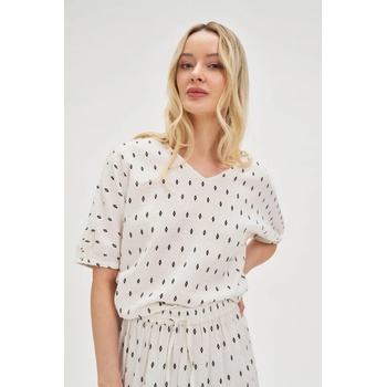 Moodo Бяла щампована блуза Moodo | Byal | ЖЕНИ | XS