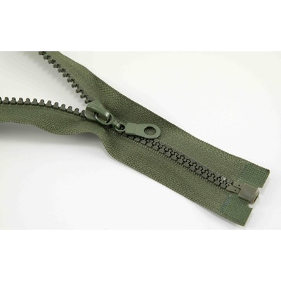 Deliteľný kostený zips - dĺžka (30 - 95 cm) - rôzne farby 50 cm Khaki327