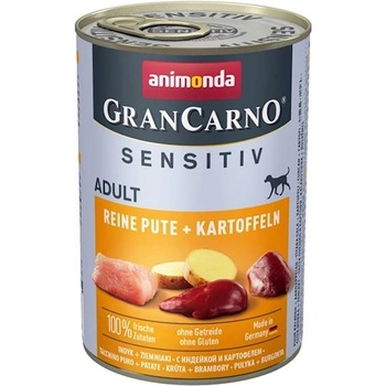 Animonda GranCarno Sensitiv Adult Dog вкус: Пуйка + картофи 400g