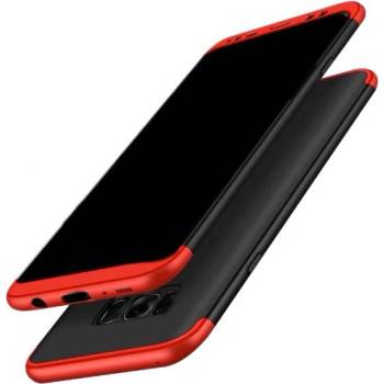 Pouzdro Beweare 360 oboustranné Samsung Galaxy S7 Edge - červenočerné