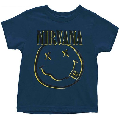 Nirvana Inverse Happy Face Modrá