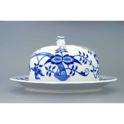 Cibulák dóza na syr kulatá vršok 13 cm cibulový porcelán originálny cibulák Dubí